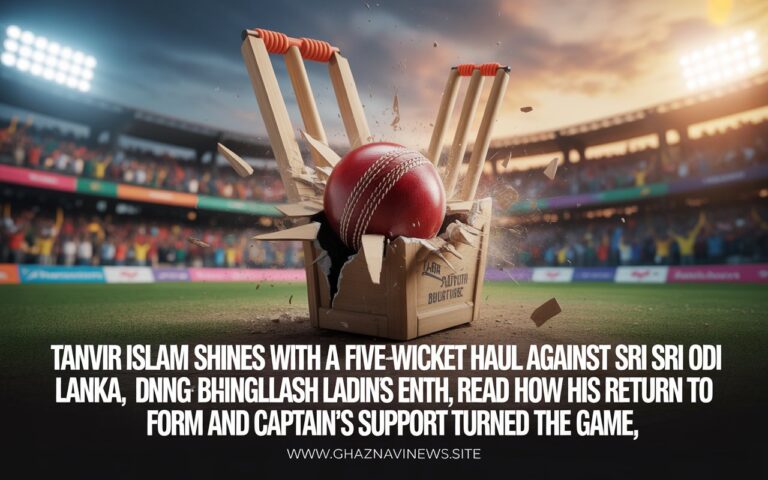 Tanvir Islam shines with a five-wicket haul against Sri Lanka, ending Bangladesh’s ODI losing streak. Read how his return to form and captain's support turned the game.