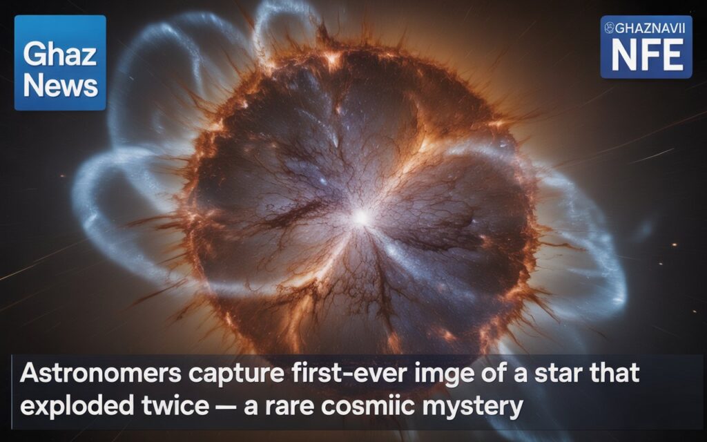 In a stunning astronomical breakthrough, scientists have captured the first-ever image of a dead star that exploded not once, but twice — an incredibly rare event known as a “double detonation.” This visual evidence provides long-sought answers to cosmic mysteries and opens new doors to understanding how some stars die.