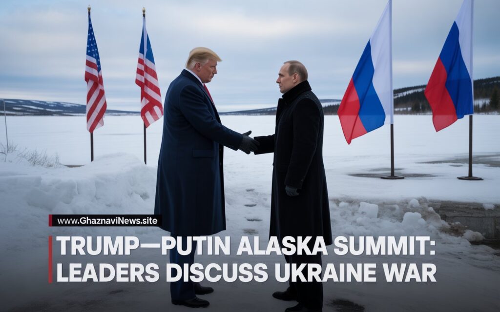 Trump–Putin Summit in Alaska: Leaders Discuss Russia–Ukraine Conflict 4 a dramatic news style photograph depicti nGMgMJZaQHSLpwR8w68RIg KaL3OpxnTjC0b3AMlR8a3A