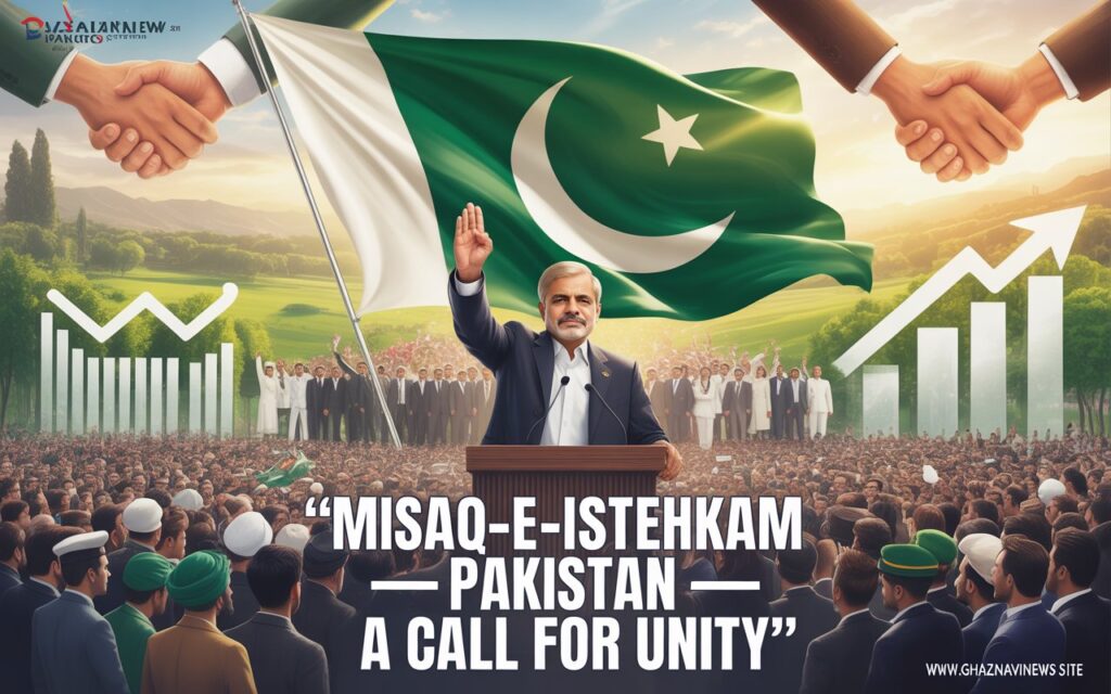 Prime Minister Invites All Parties to Join “Misaq-e-Istehkham Pakistan” on 79th Independence Day 3 “Pakistan clearly declares it will stand with its oppressed brothers and sisters. What is happening to the Palestinians is a test of our humanity. Pakistan will continue to fight until our Palestinian and Kashmiri brothers get their rights,” he asserted.
