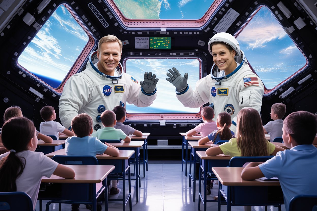 NASA is preparing an exciting live event for students in Ohio as two astronauts aboard the International Space Station (ISS) — Michael Fincke and Zena Cardman — will connect directly with them in a rare Earth-to-space call.