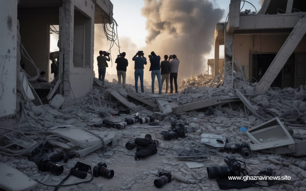Israeli Strike on Gaza’s Nasser Hospital Kills 20, Including Five Journalists 3 At least 20 people, including five journalists, were killed on Monday after Israel carried out an airstrike on Nasser Hospital in southern Gaza. The attack targeted the upper floor of the hospital where media outlets, including Reuters, Associated Press, and Al Jazeera, were operating a live broadcast station.