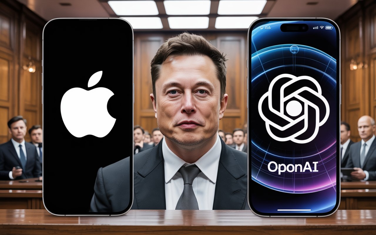 Elon Musk sues Apple and OpenAI in Texas, accusing them of monopolizing AI competition and blocking his xAI project Grok.