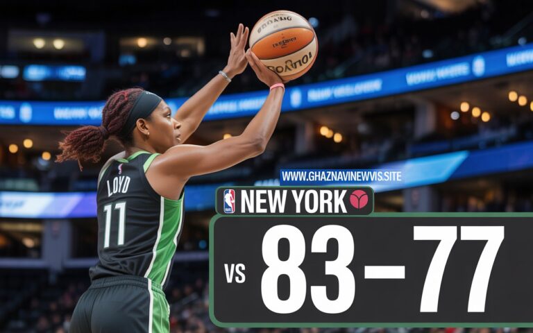 Las Vegas, NV — Jewell Loyd came off the bench to score 21 points, including five three-pointers, as the Las Vegas Aces defeated the New York Liberty 83–77 on Wednesday night, securing their fifth consecutive victory.