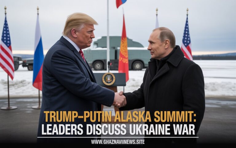 Anchorage, Alaska – In a high-stakes diplomatic meeting, U.S. President Donald Trump welcomed Russian President Vladimir Putin to Joint Base Elmendorf–Richardson for a long-anticipated summit focused on the ongoing Russia–Ukraine war.