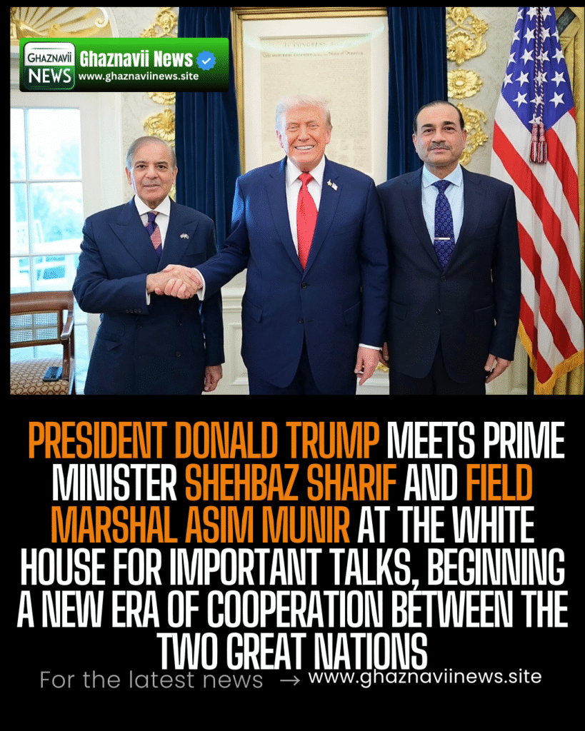 BREAKING: President Donald Trump hosts Pakistan's PM Shehbaz Sharif and Army Chief Asim Munir for historic White House talks. Details on the new strategic cooperation agreement.

