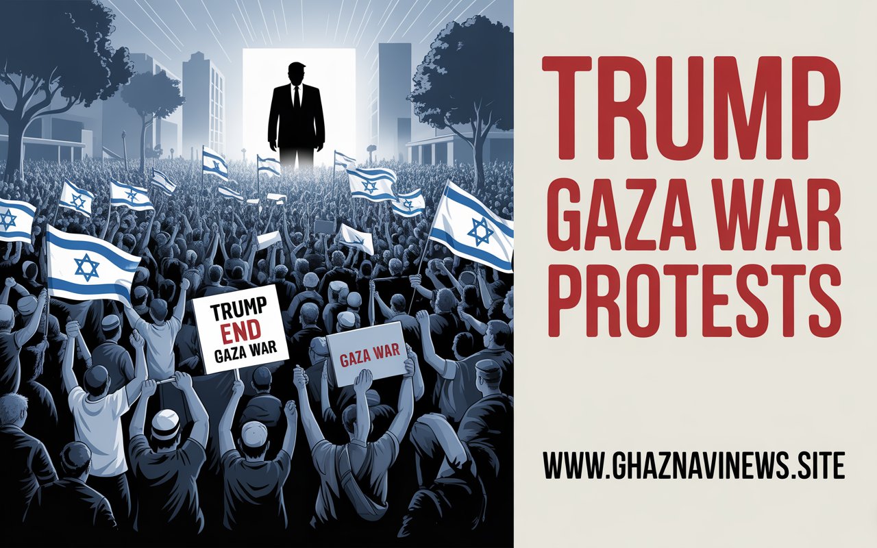 Thousands of Israelis held Trump Gaza war protests in Tel Aviv, demanding that U.S. President Donald Trump end the Gaza conflict and secure hostage releases.