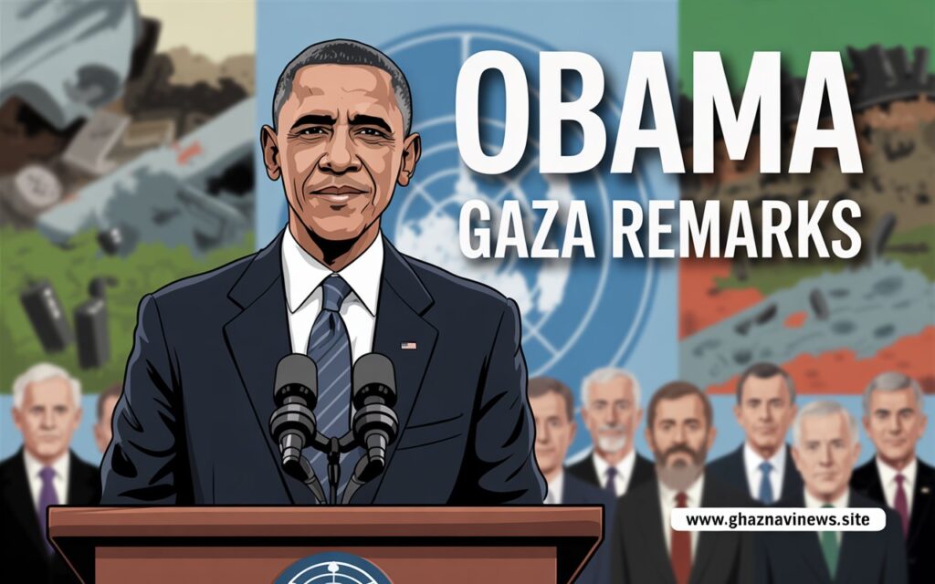 Obama Gaza Remarks: Former US President Criticizes Israel’s Military Offensive 3 Former US President Barack Obama criticized Israel’s Gaza offensive, calling it lacking military logic and urging support for a Palestinian state alongside Israel. Obama Gaza Remarks
