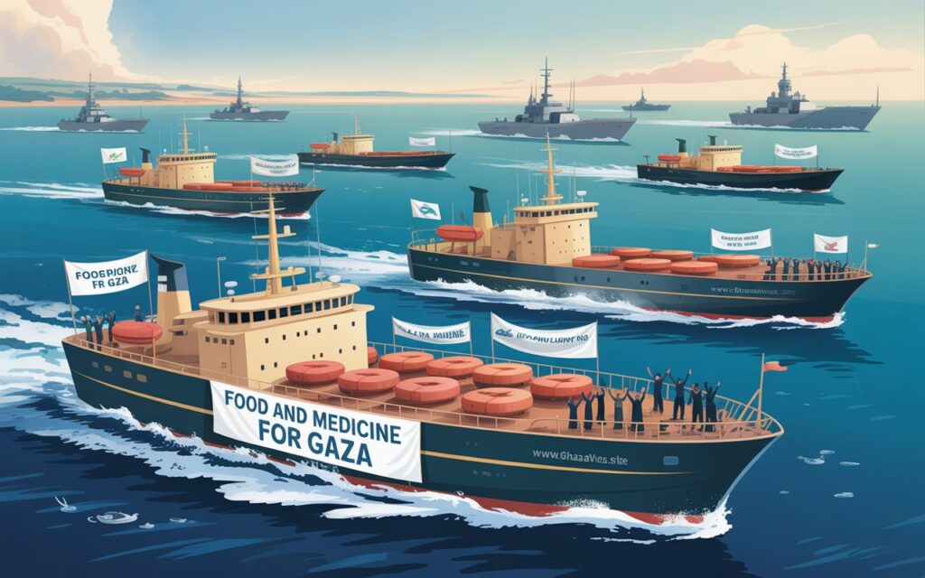 Gaza Aid Flotilla Nears Blockaded Strip Amid Global Tensions 4 The Gaza Aid Flotilla, carrying urgent medical supplies and aid, is less than 400 nautical miles from Gaza and expected to arrive by September 30 despite Israeli blockade risks.