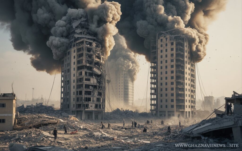 Israel Intensifies Gaza Bombing Amid Forced Evacuation Orders 3 Israel bombs Gaza City’s high-rise towers after forced evacuation orders, worsening humanitarian crisis as thousands face famine and child deaths reach record highs.