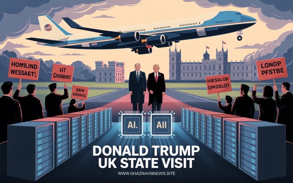 Donald Trump UK state visit: Technology pact, royal meeting and protests mark second trip 3 Donald Trump UK state visit, US-UK technology pact, Trump King Charles III meeting, UK protests Trump visit, BlackRock UK investment, Trump trade deal Britain