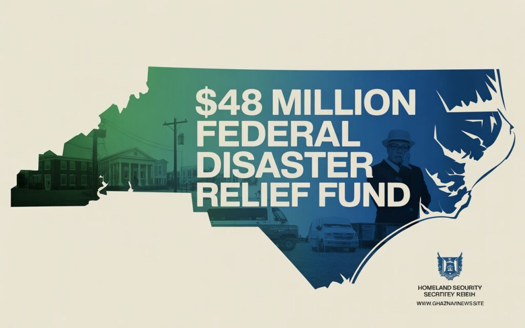 $48 Million Federal Disaster Relief Fund Announced for North Carolina Communities 4 Homeland Security Secretary Kristi Noem announced $48 million in additional Federal Disaster Relief Fund for North Carolina to support recovery from Hurricane Helene, aiding schools, utilities, and community services.