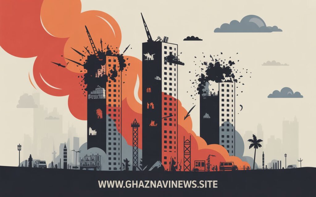 Israel Intensifies Gaza Bombing Amid Forced Evacuation Orders 4 Israel Gaza Bombing 2025 high-rise towers after forced evacuation orders, worsening humanitarian crisis as thousands face famine and child deaths reach record highs.
