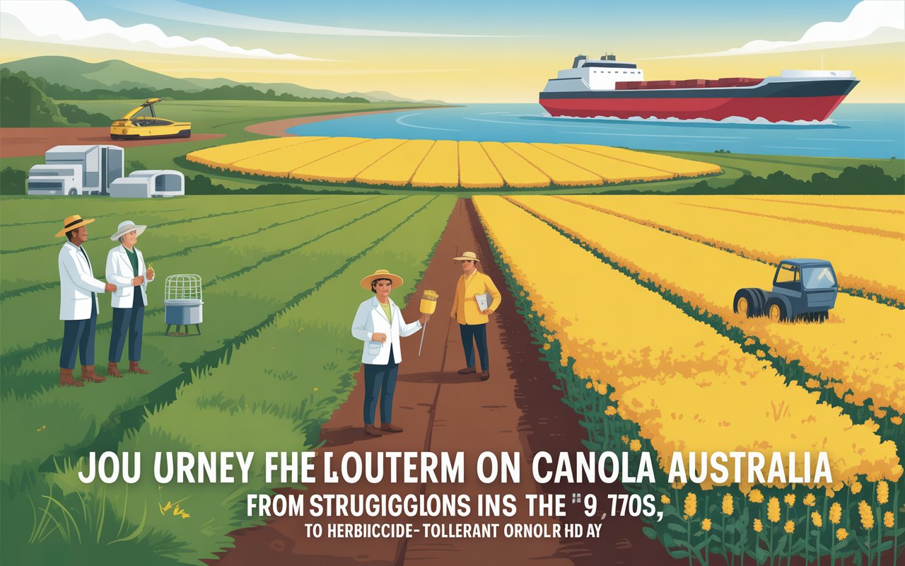 Discover how canola farming in Australia transformed from early struggles with disease and pests to a multi-billion-dollar success story through innovation and herbicide-tolerant varieties.