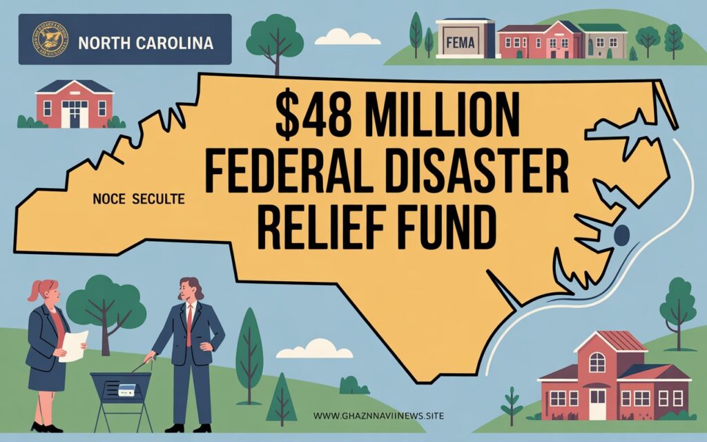 $48 Million Federal Disaster Relief Fund Announced for North Carolina Communities 2 design a professional news style graphic kmHAKqcxQ6aMdwCM5DN68w KR FYiGFTMuiN c5E4L7NA