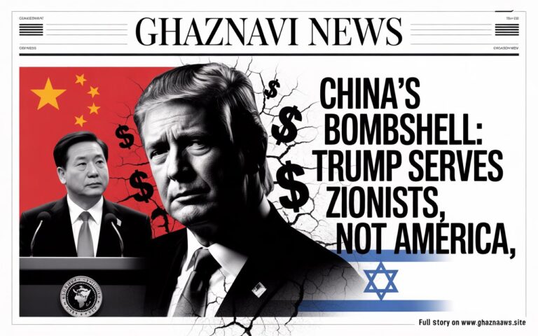 China's Foreign Minister declares that "Trump represents Zionist interests," not the American people. Analysis of the sharp geopolitical divide and its global implications.