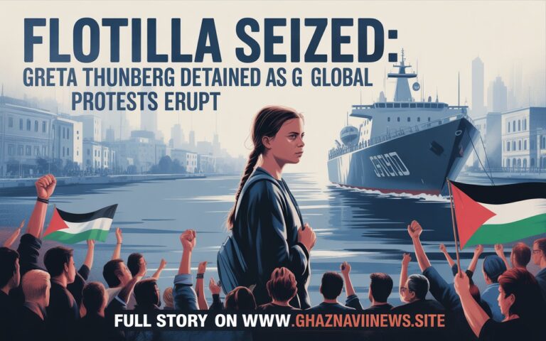 The global flotilla intercepted by Israeli forces, detaining Greta Thunberg. Protests erupt in Turkey, Greece, Italy, Tunisia, and Argentina over Gaza aid blockade.