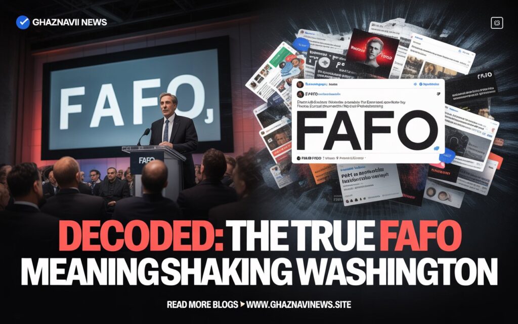 FAFO Meaning: The Explosive Military Slang That Took Over Trump's Washington 4 Discover the explosive FAFO meaning used by Trump officials. Learn how this military slang became a political warning and its real-world consequences.