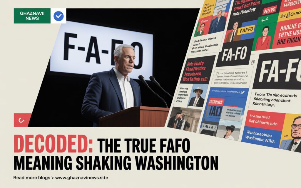 FAFO Meaning: The Explosive Military Slang That Took Over Trump's Washington 2 Discover the explosive FAFO meaning used by Trump officials. Learn how this military slang became a political warning and its real-world consequences.