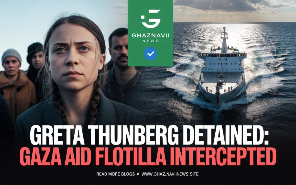 Greta Thunberg Detained: Israeli Forces Seize Gaza-Bound Aid Flotilla, Sparking Global Outrage 2 Greta Thunberg Detained Israeli forces detain climate activist Greta Thunberg after intercepting a humanitarian aid flotilla destined for Gaza. Get the full story on the international incident and global reaction.