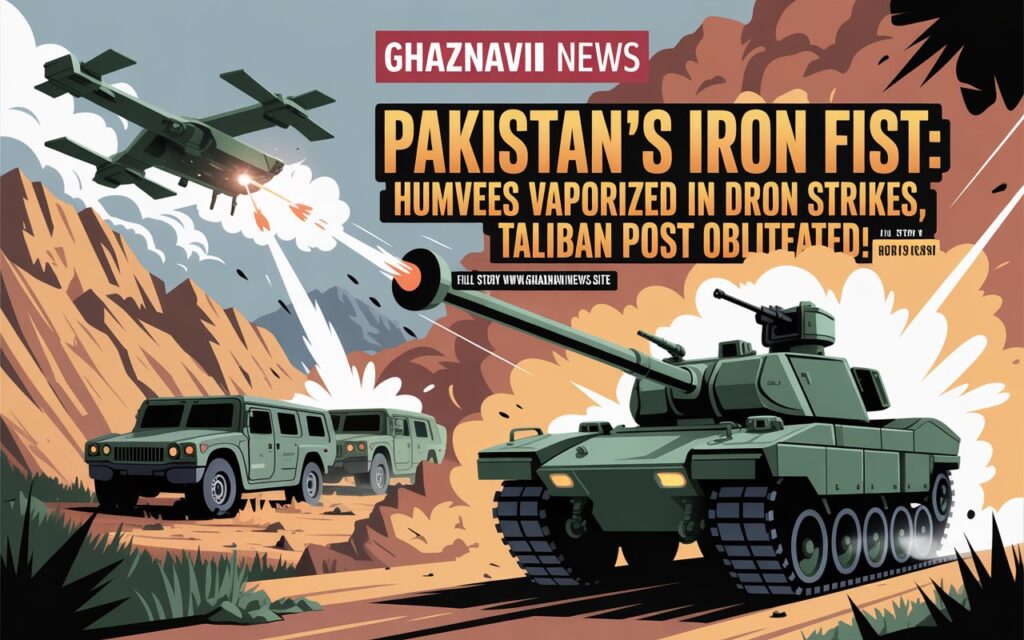 BREAKING π¨ Exclusive Footage Shows Pakistan Army Destroys US-Made Humvees in Precision Drone Strikes, Engages Taliban in Heavy Chaman Clash 4 New footage confirms the Pakistan Army destroys US-made Humvees in Paktika drone strikes and demolishes a Taliban post in a fierce tank fire exchange in the Chaman sector.