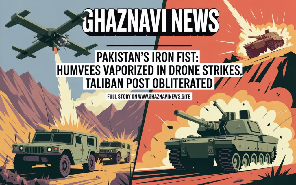 BREAKING π¨ Exclusive Footage Shows Pakistan Army Destroys US-Made Humvees in Precision Drone Strikes, Engages Taliban in Heavy Chaman Clash 3 New footage confirms the Pakistan Army destroys US-made Humvees in Paktika drone strikes and demolishes a Taliban post in a fierce tank fire exchange in the Chaman sector.