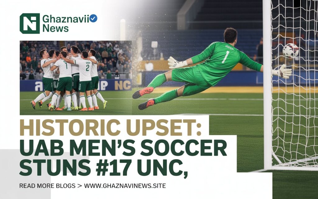 UAB Men's Soccer Stuns #17 UNC in Historic Ranked Victory After Dramatic Comeback 2 UAB men's soccer defeats #17 North Carolina 2-1 for first ranked victory since 2021. Fagan scores equalizer as Blazers secure statement win.