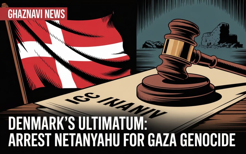 Denmark Declares "Israel Has Crossed All Limits in Gaza Genocide," Formally Demands ICC Arrest Warrant for Netanyahu 2 Denmark Condemns Israel has crossed all limits in the "Gaza genocide," formally calling on the International Criminal Court to issue an arrest warrant for Prime Minister Benjamin Netanyahu.