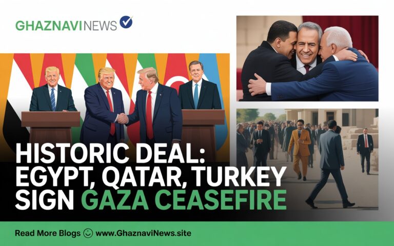 Egypt, Qatar, Turkey Sign Trump's Gaza Ceasefire Deal in Historic Middle East Breakthrough 7 Egypt, Qatar & Turkey sign Gaza ceasefire deal with Trump. Final 20 hostages freed in exchange for 1,968 Palestinian prisoners in historic agreement.