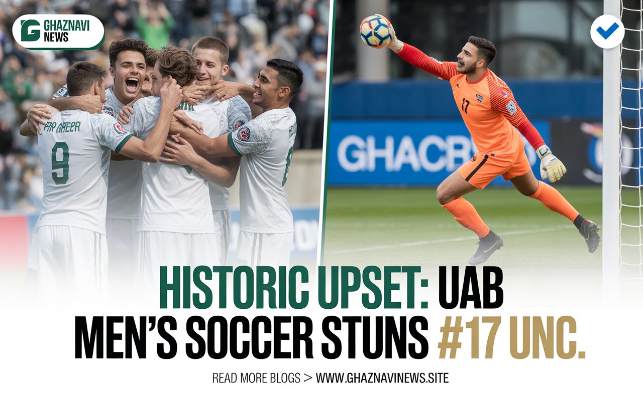 UAB Men's Soccer Stuns #17 UNC in Historic Ranked Victory After Dramatic Comeback 1 UAB men's soccer defeats #17 North Carolina 2-1 for first ranked victory since 2021. Fagan scores equalizer as Blazers secure statement win.