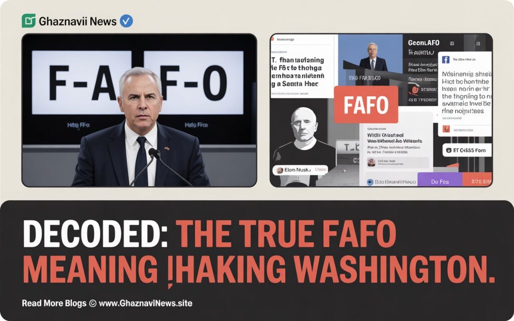 FAFO Meaning: The Explosive Military Slang That Took Over Trump's Washington 3 Discover the explosive FAFO meaning used by Trump officials. Learn how this military slang became a political warning and its real-world consequences.