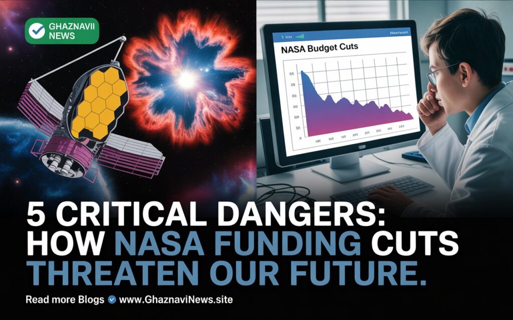 5 Critical Dangers: How Proposed NASA Funding Cuts Threaten Our Cosmic Future 3 a professional news style graphic split ctnNt0nESgqoLIzjx7YwXw b46dfK91QIy6Au1siKd Q