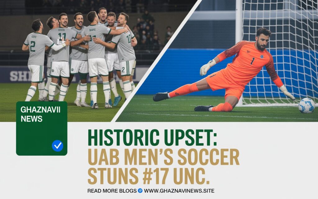 UAB Men's Soccer Stuns #17 UNC in Historic Ranked Victory After Dramatic Comeback 3 a professional news style graphic split k5lR3EH QMmayWxE4q7Sug yx3SuIy2SPiCIThWaDi8Tw