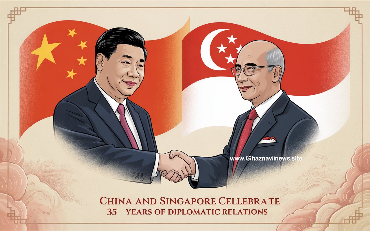 China and Singapore Celebrate 35 Years of Diplomatic Relations with Exchange of Congratulatory Messages 1 China and Singapore celebrate 35 years of diplomatic relations as President Xi Jinping and Singapore’s President Tharman exchange congratulatory messages, reaffirming deepening cooperation and mutual trust.