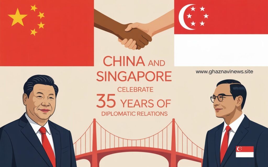 China and Singapore Celebrate 35 Years of Diplomatic Relations with Exchange of Congratulatory Messages 5 China and Singapore celebrate 35 years of diplomatic relations as President Xi Jinping and Singapore’s President Tharman exchange congratulatory messages, reaffirming deepening cooperation and mutual trust.