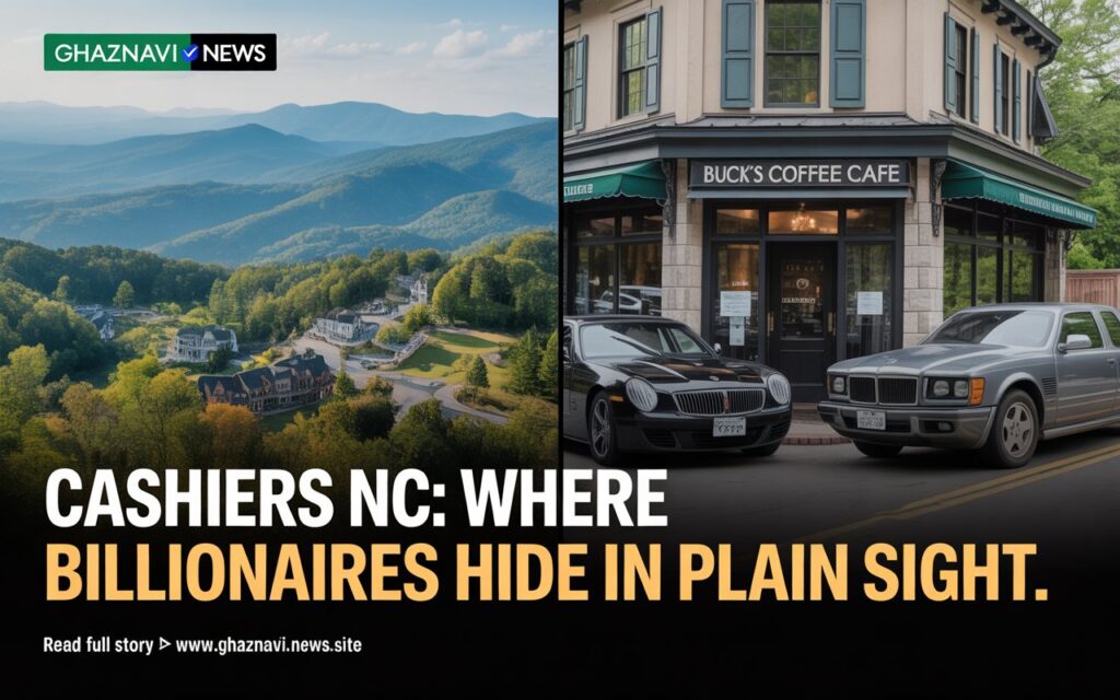 The Hidden Billionaire Village: Inside Cashiers North Carolina's Wealthy Enclave 4 Cashiers North Carolina billionaires village scenic view Blue Ridge Mountains wealthy community luxury homes Buck's Coffee Cafe crossroads