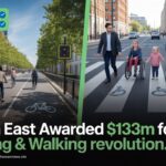 UK cycling walking funding South East England councils infrastructure schemes Surrey Sussex Kent safe cycle lanes pedestrian routes Active Travel England investment