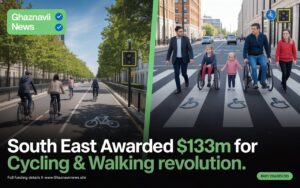 UK cycling walking funding South East England councils infrastructure schemes Surrey Sussex Kent safe cycle lanes pedestrian routes Active Travel England investment